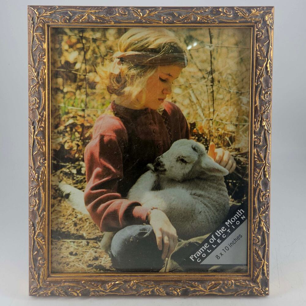 Vintage Frame of the Month gilded large 8X10 Photo Picture Frame 80"s